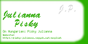 julianna pisky business card